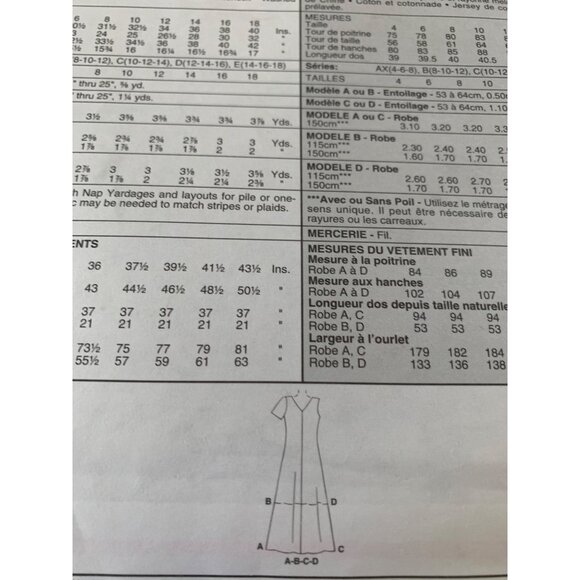 McCall's Misses Dress Sewing Pattern Sz 8 - 12 9362 - Uncut - Picture 5 of 9